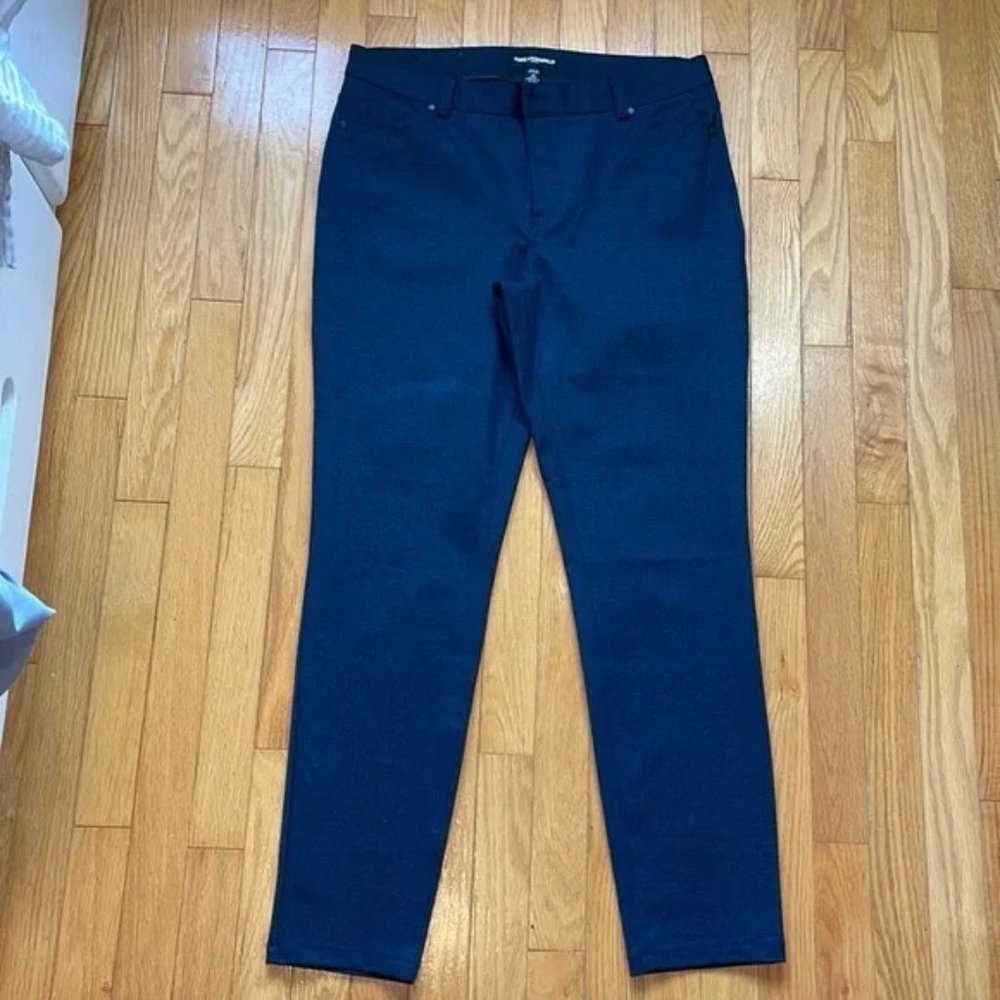 Karl Lagerfeld Herringbone Pants - Blue - Size: 12